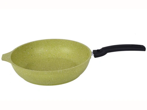 Сковорода 24 см с антипригарным покрытием со съемной ручкой, Kukmara (Trendy style lime), 241tsl