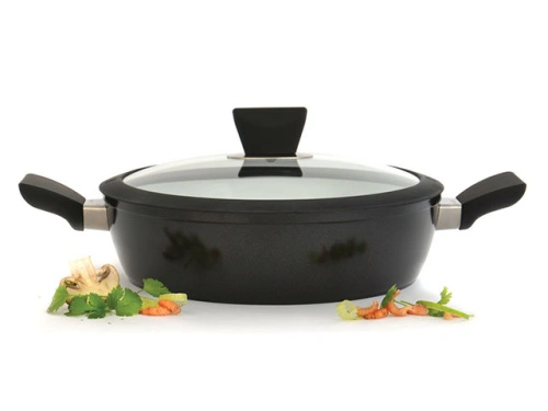 Сотейник со стеклянной крышкой двумя ручками BergHOFF Eclipse, 26 см