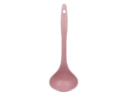 Половник на 100 мл из пищевого пластика, 27х9 см, розовый