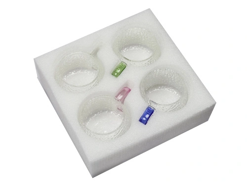 Набор стеклянных чашек 300 мл, PLOVER, 4 штуки