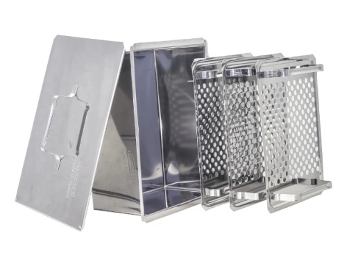 Коптильня двухъярусная 35х25х15 см из нержавеющей стали, Kukmara, кн13