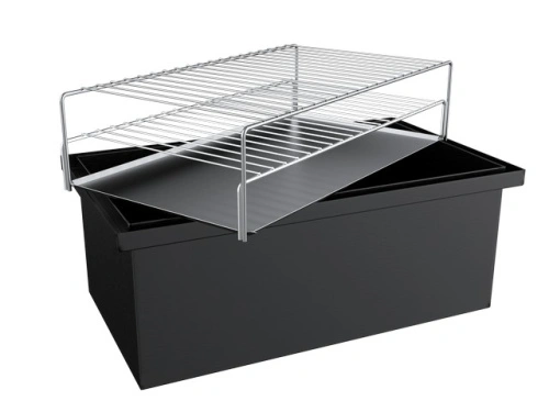 Коптильня двухъярусная Grillux "Smoky Proof BLACK" с гидрозатвором