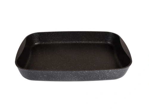 Противень с антипригарным покрытием 40х29.5х5 см, Kukmara (Темный мрамор), пмт03а