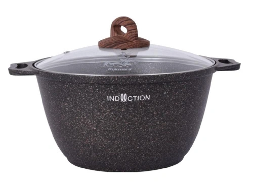 Кастрюля 3 л с антипригарным покрытием со стеклянной крышкой, Kukmara (Granit Ultra Induction Original), кгои32а