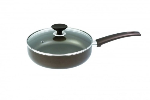 Сотейник с АП со стеклянной крышкой Калитва Престиж, 24 см