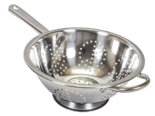 Дуршлаг с ручкой, 24 см, нержавеющая сталь 