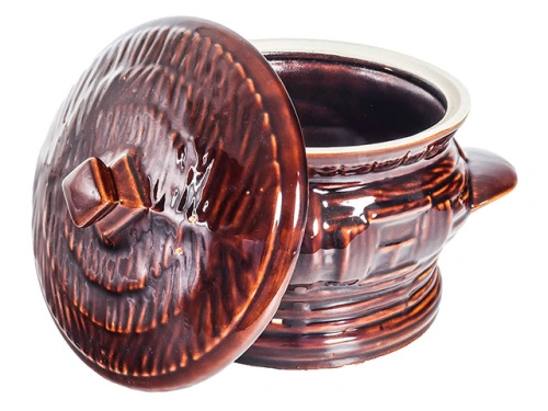 Супник "Славянская Керамика", Хатка коричневый глянцевый, 3 л