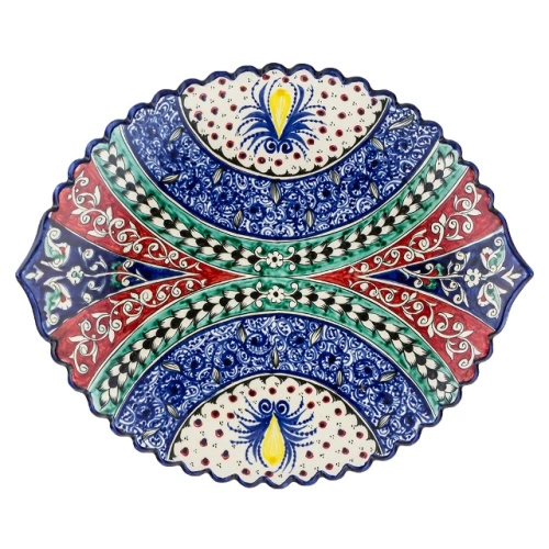 Блюдо Ляган "Риштанская керамика", диаметр 41 см RS33_28