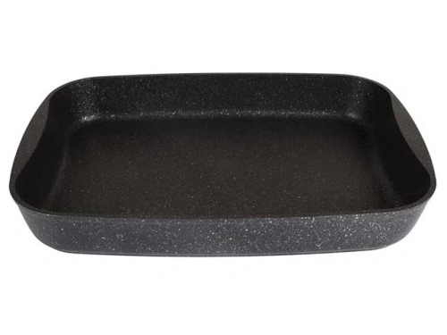Противень с антипригарным покрытием 33.5х22х5.5 см, Kukmara (Темный мрамор), пмт01а