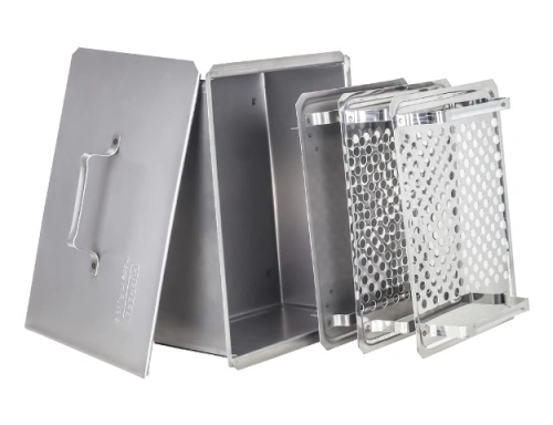 Коптильня двухъярусная 35х25х15 стальная, Kukmara, кн1