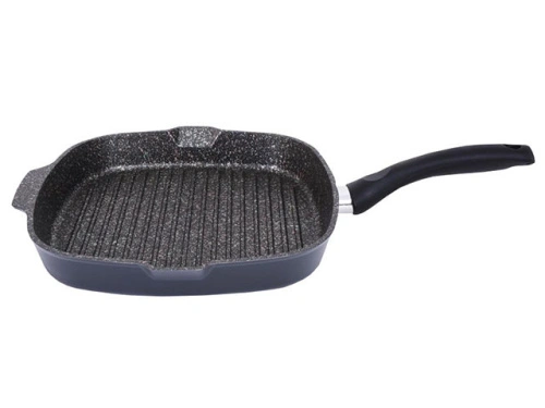 Сковорода-гриль 28х28 см с антипригарным покрытием, Kukmara (Granit Ultra Original), сгкго280а