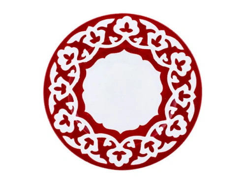 Тарелка Красная Пахта, Turon Porcelain, Ø 21.5 см