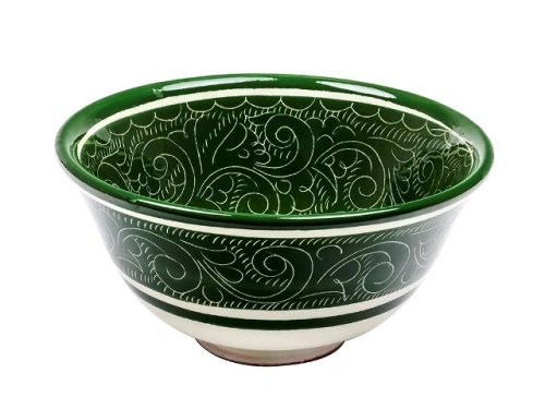 Набор чайный "Риштанская керамика", Зеленый, 9 предметов