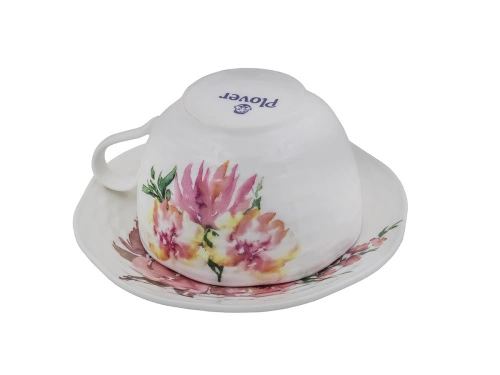 Чайная пара Flowers Line: чашка, блюдце PLOVER, 280 мл