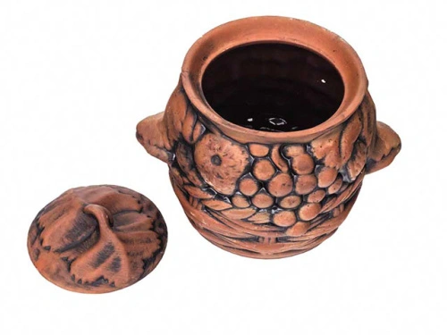 Набор супник 3.5 л + 4 горшка 0.6 л "Славянская Керамика", Свинка