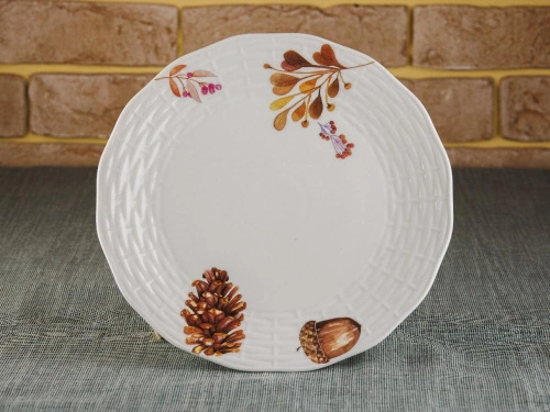 Тарелка керамическая October Line, PLOVER, 25 см