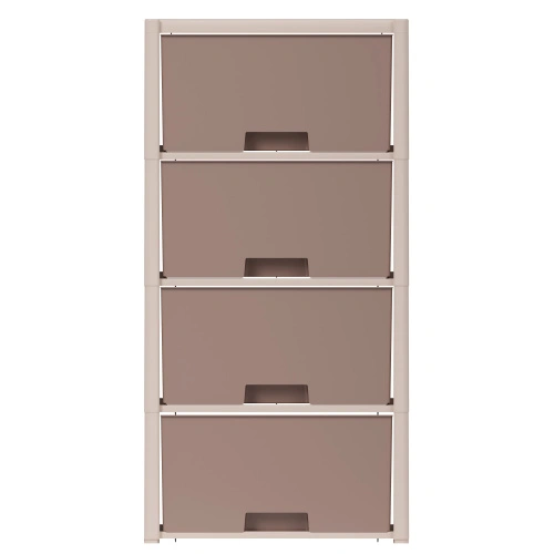 Комод "Колорит" на 4 секции, Альтернатива М7834, беж.