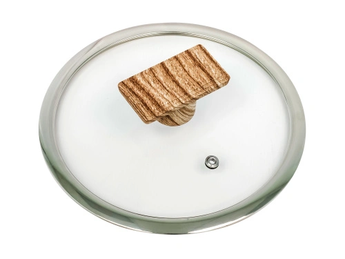 Ковш 1.6 л с антипригарным покрытием со стеклянной крышкой, 18 см, Granit, PLOVER