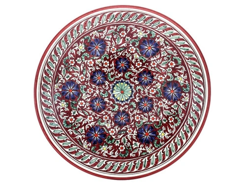 Блюдо Ляган "Риштанская керамика", Коракалам, Ø 42 см