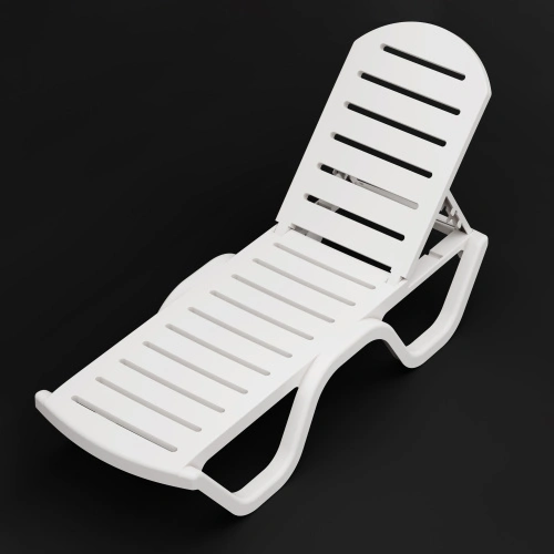 Шезлонг "Солярис" (белый), М8861 Альтернатива
