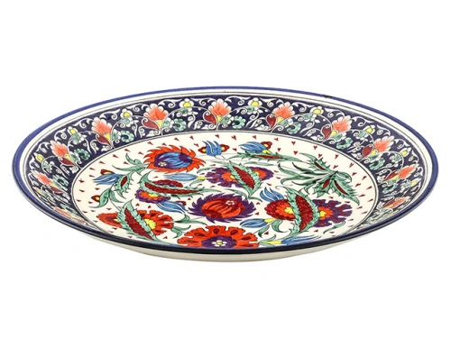 Блюдо Ляган "Риштанская керамика", Турецкий стиль, Ø 42 см