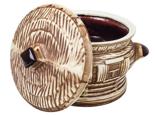 Супник "Славянская Керамика", Хатка бежевый матовый, 3 л