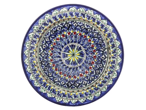 Тарелка "Риштан" плоская, диаметр 25 см