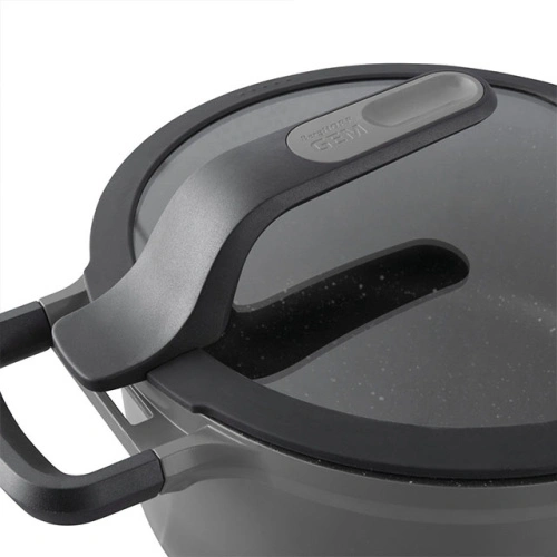 Сотейник со стеклянной крышкой BergHOFF Gem grey, 3.3 л