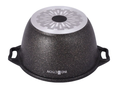 Кастрюля 3 л с антипригарным покрытием со стеклянной крышкой, Kukmara (Granit Ultra Induction Original), кгои32а