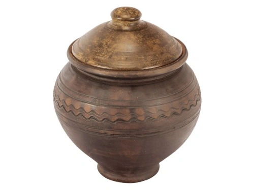 Горшок керамический с крышкой D=24cm