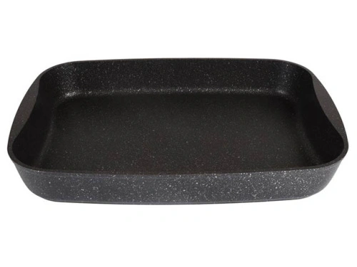 Противень с антипригарным покрытием 33.5х22х5.5 см, Kukmara (Темный мрамор), пмт01а