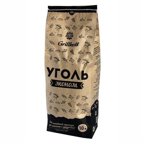 Уголь древесный Grilkoff эконом 10 л