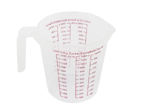 Мерный стакан для сыпучих продуктов с носиком на 1.2 л, пластиковый