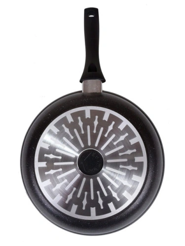 Сковорода 26 см с антипригарным покрытием, Kukmara (Marble Induction Темный мрамор), смти260а