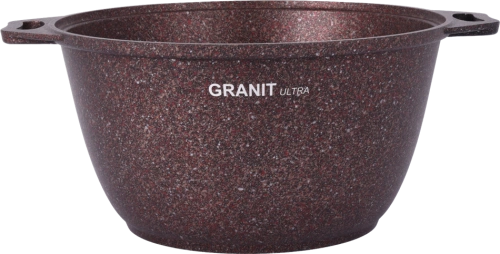 Кастрюля 4 л с антипригарным покрытием со стеклянной крышкой Kukmara (Granit Ultra Red), кга42а