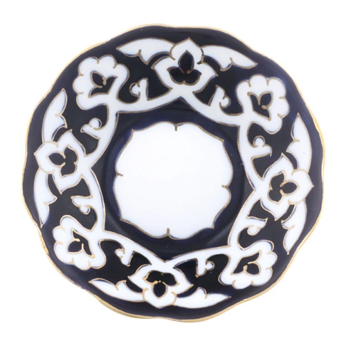 Тарелка "Пахта", рифленый край, Премиум, диаметр 13 см