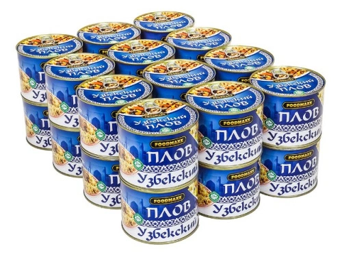 Плов Узбекский с мясом, упаковка (24 банки по 525 г.)