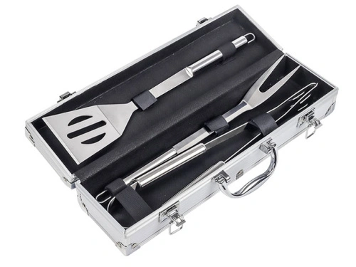 Набор для барбекю в алюминиевом кейсе, 3 предмета