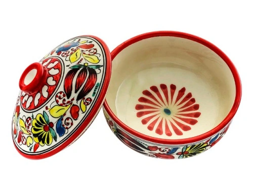 Набор чайный "Риштанская керамика", Турецкий стиль, белый, 10 предметов