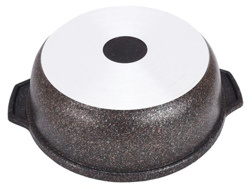 Кастрюля-жаровня 3 л с антипригарным покрытием со стеклянной крышкой, Kukmara (Granit Ultra Original), жго31а