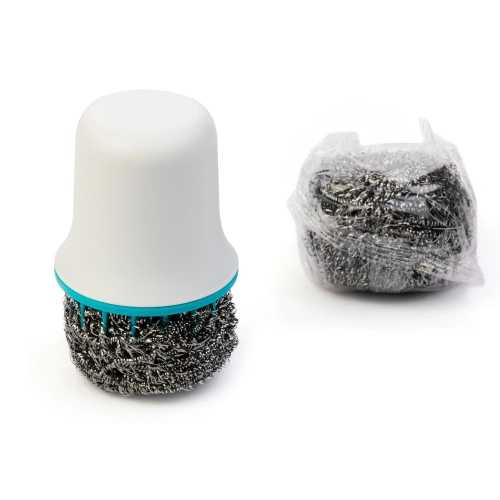 Щётка для мытья посуды с металлической губкой, Альтернатива, И8975