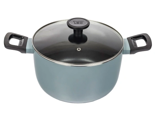 Кастрюля со стеклянной крышкой BergHOFF Leo Slate, 5.6 л