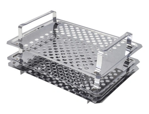 Коптильня двухъярусная 35х25х15 см из нержавеющей стали, Kukmara, кн13