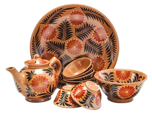 Набор чайный "Риштанская керамика", 10 предметов