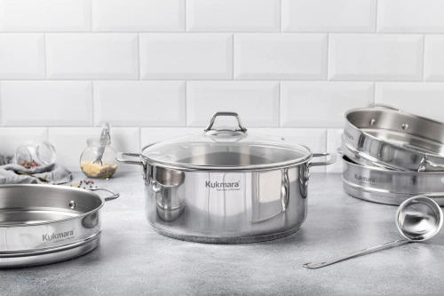 Мантоварка 6 л из нержавеющей стали, 3 секции, ТМ KUKMARA