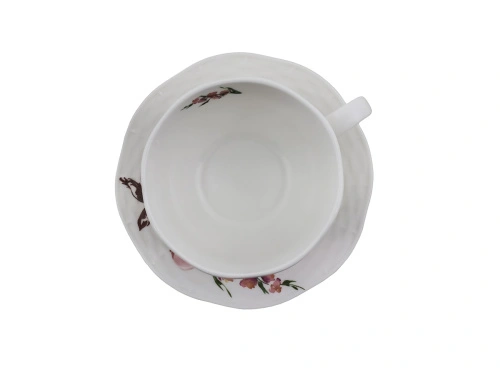 Чайная пара Flowers Line: чашка, блюдце PLOVER, 280 мл