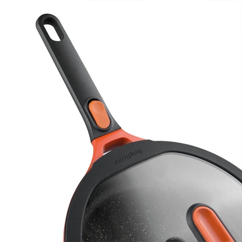 Сотейник со стеклянной крышкой BergHOFF Gem red, 4.6 л