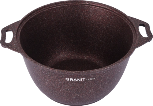 Кастрюля 4 л с антипригарным покрытием со стеклянной крышкой Kukmara (Granit Ultra Red), кга42а
