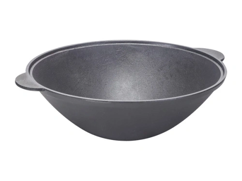 Казан-вок чугунный 2.7 л с алюминиевой крышкой, Kukmara, вч27