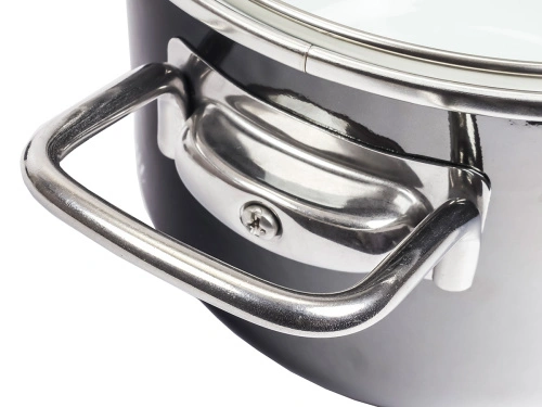 Набор кастрюль №13 Bon Appetit, 3 предмета, мокрый асфальт